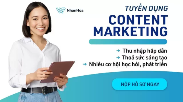 TUYỂN DỤNG CHUYÊN VIÊN CONTENT MARKETING